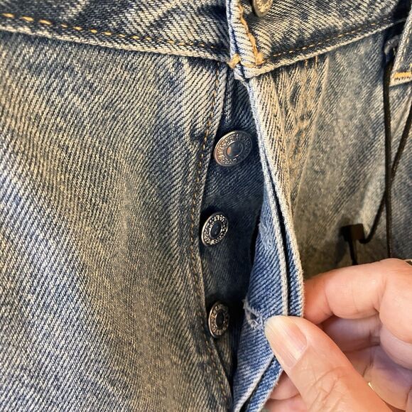 NWT ~ Levi's 501 Original Men's Blue Straight Leg Big E Jeans Size 30 x 30 - Picture 6 of 15